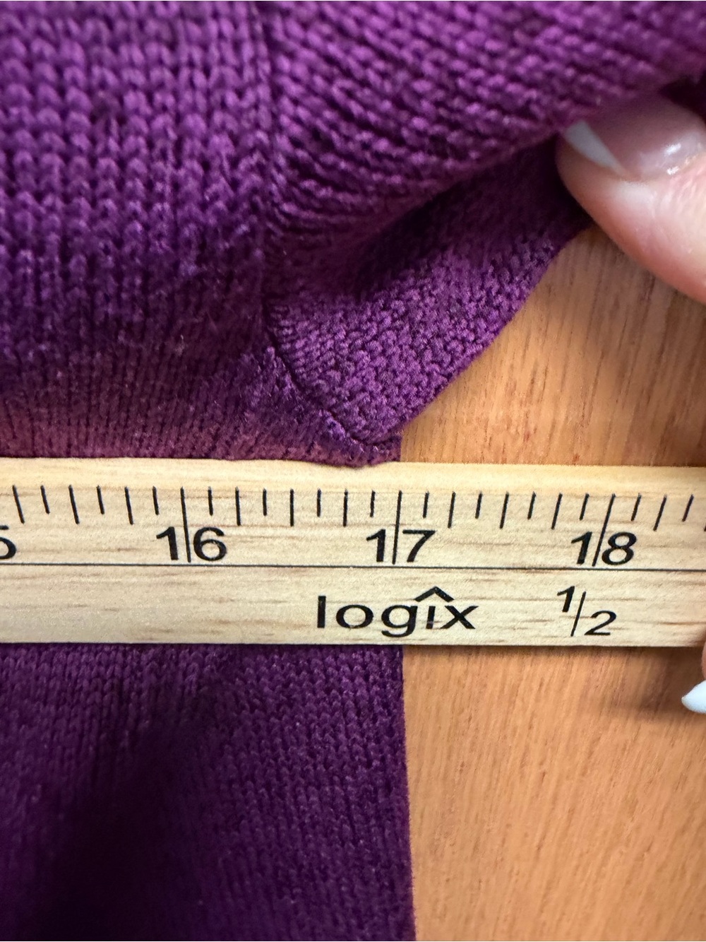 Eddie Bauer Purple Fleece Pullover with Pink Trim - Picture 6 of 8